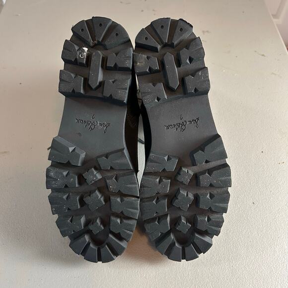 Sam Edelman Garret Platform Combat Boot Size 7 Moonlight Grey Leather - Picture 3 of 11